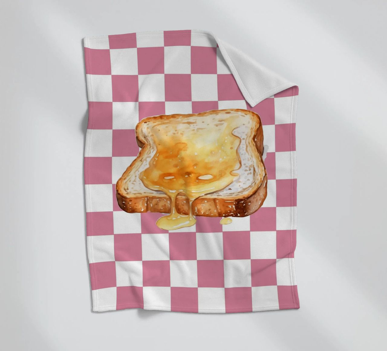 slice of toast coperta in pile da ramosashop