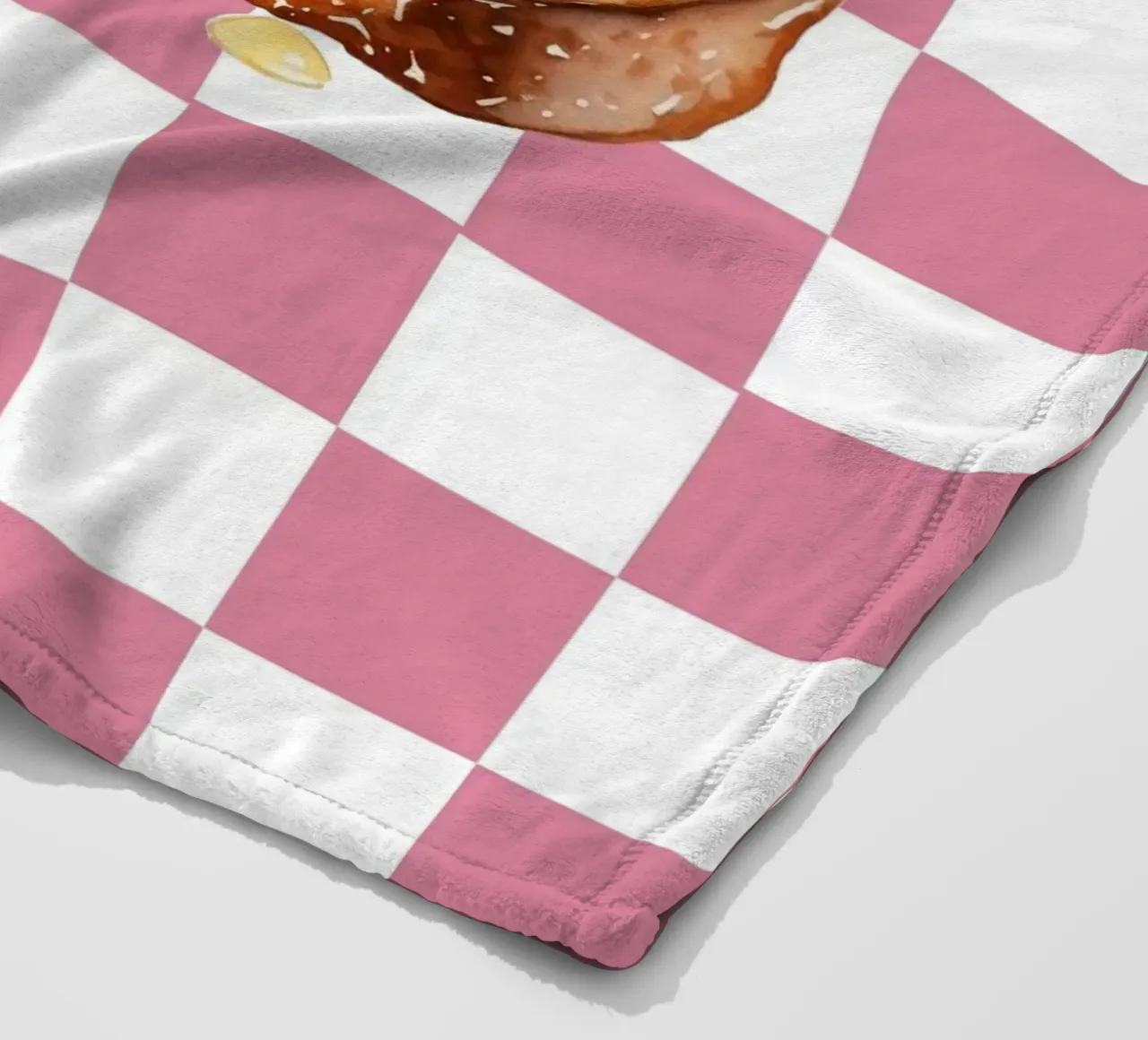 slice of toast coperta in pile da ramosashop