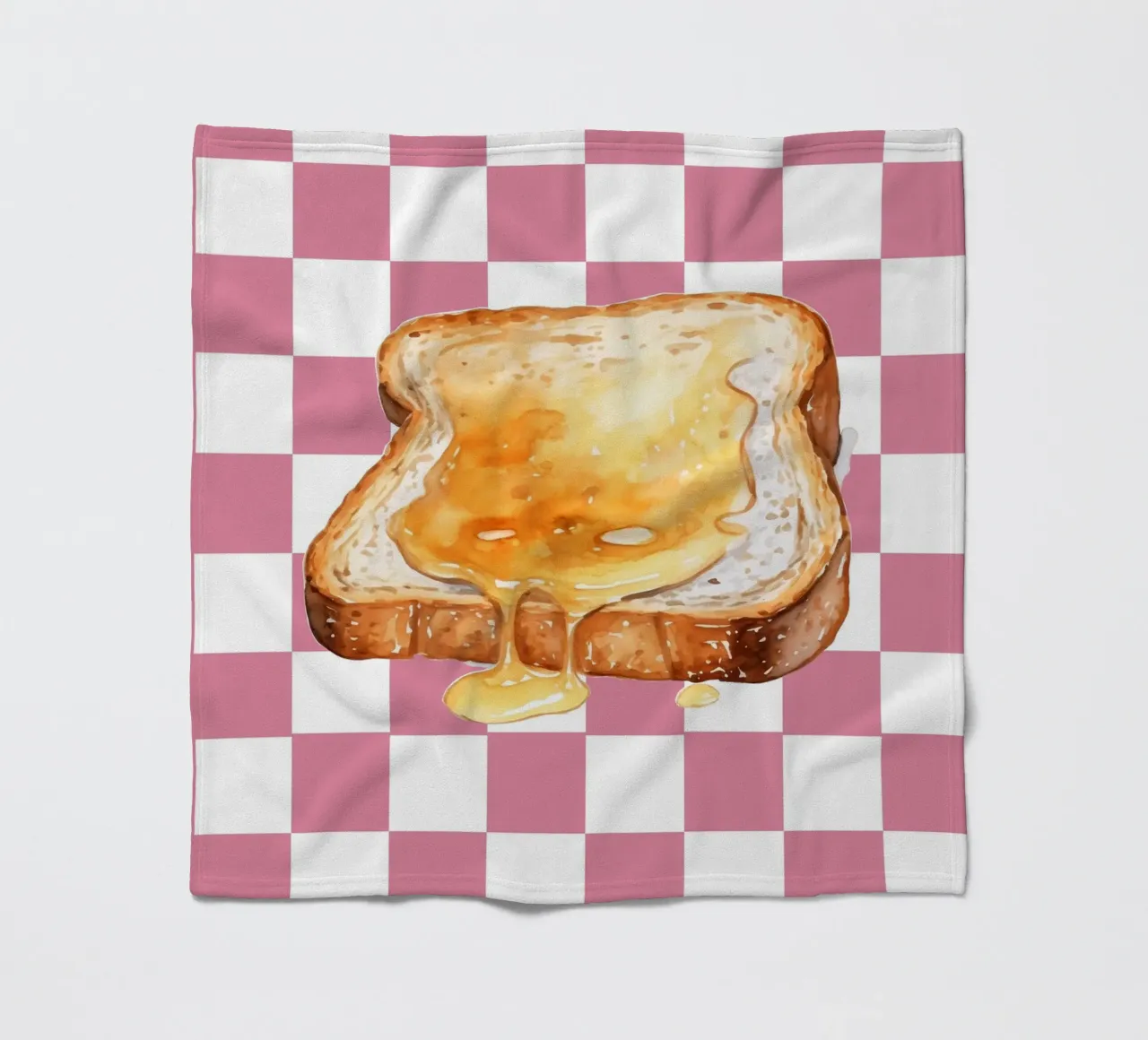 slice of toast coperta in pile da ramosashop