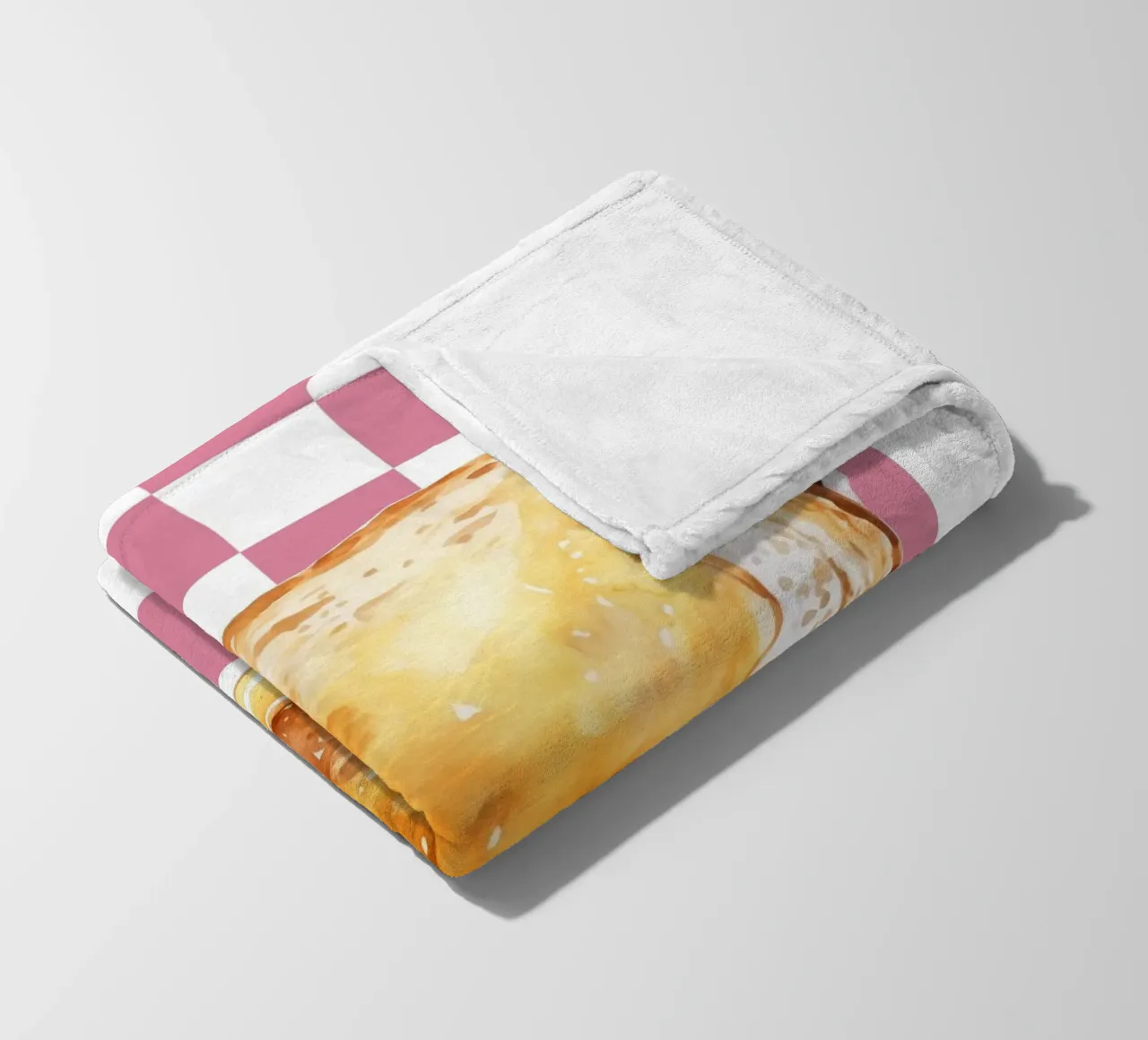 slice of toast coperta in pile da ramosashop