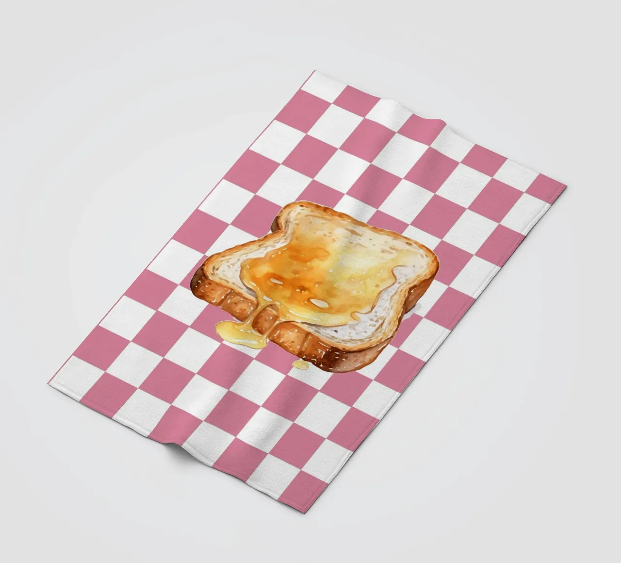 slice of toast coperta in pile da ramosashop