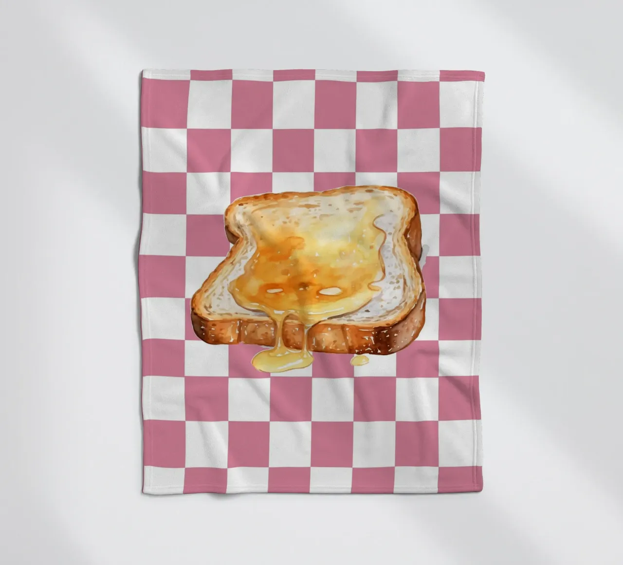 slice of toast coperta in pile da ramosashop