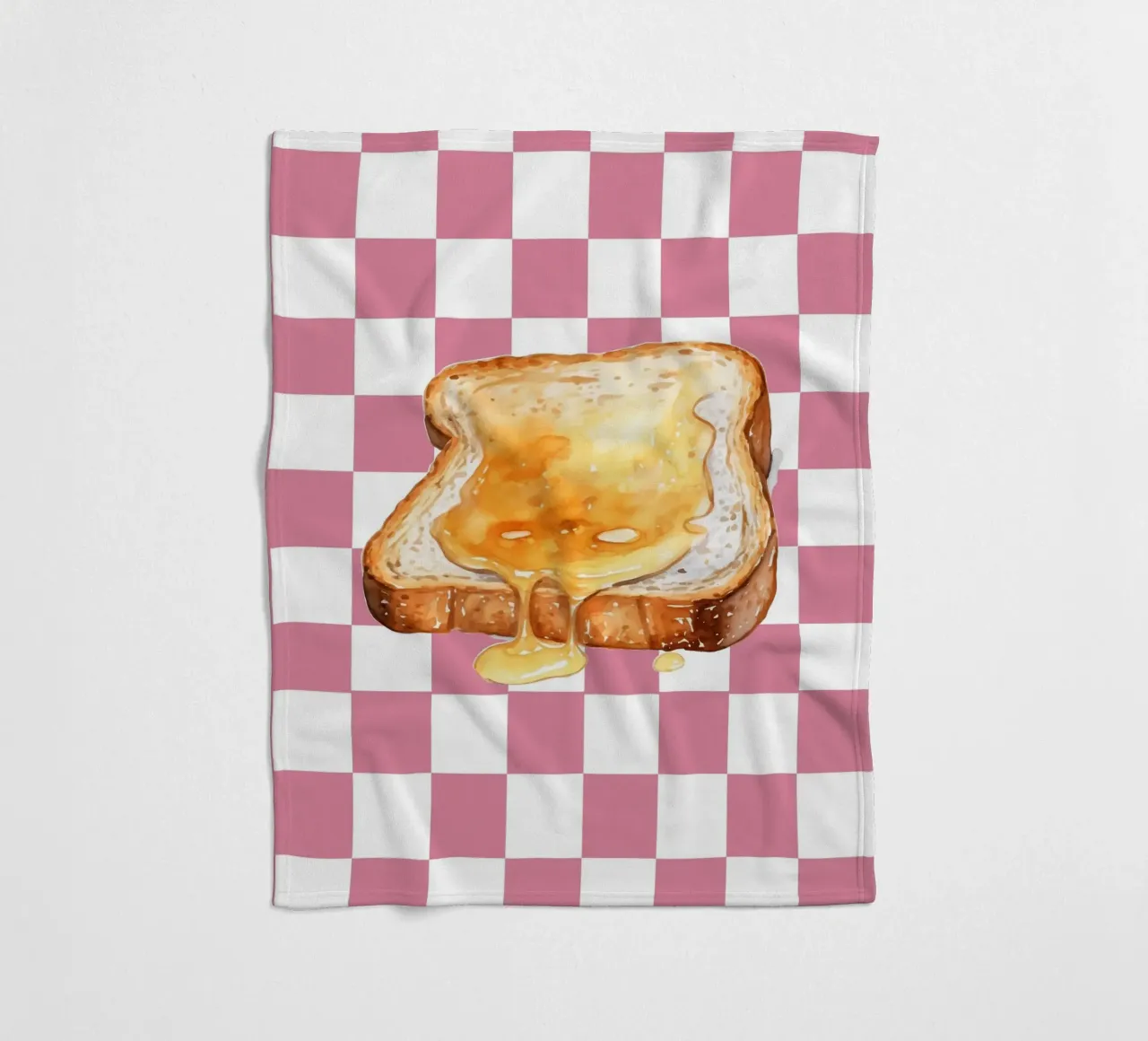 slice of toast coperta in pile da ramosashop