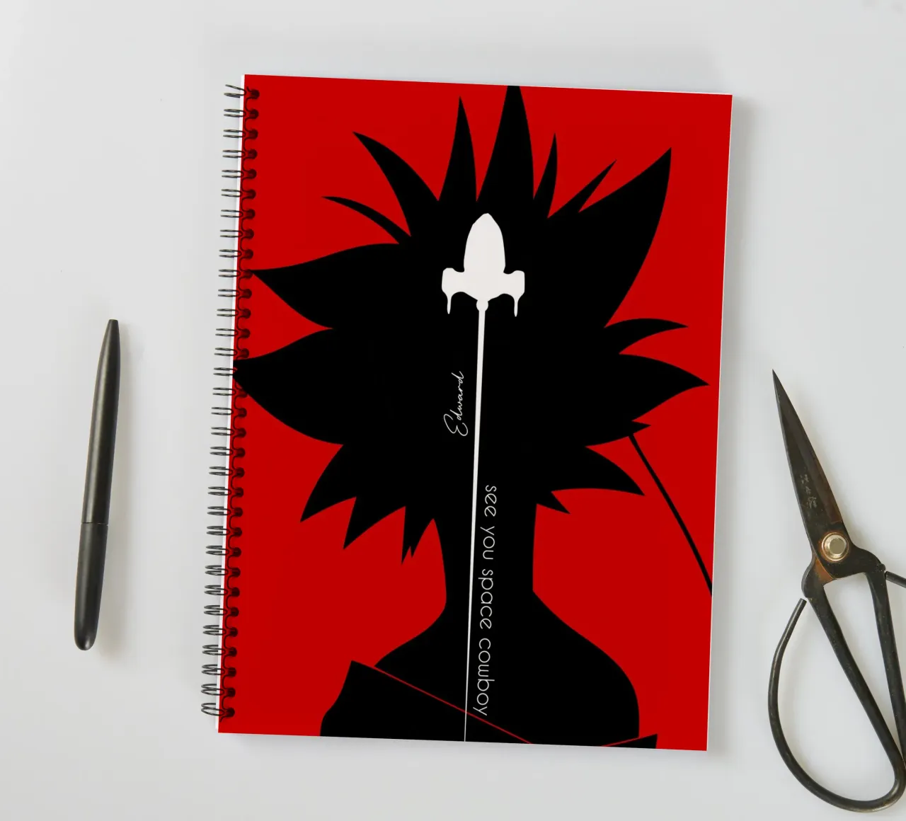 Edward spiral notebook by Neonartstudio