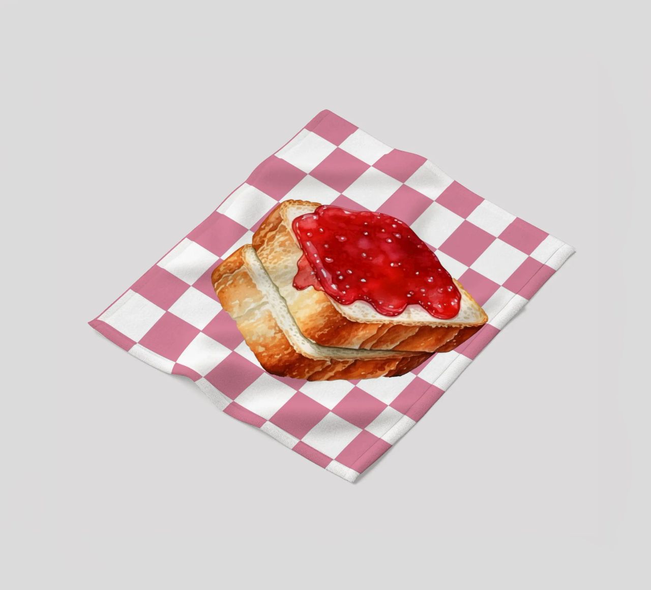 stack of three slices of toast coperta in pile da ramosashop