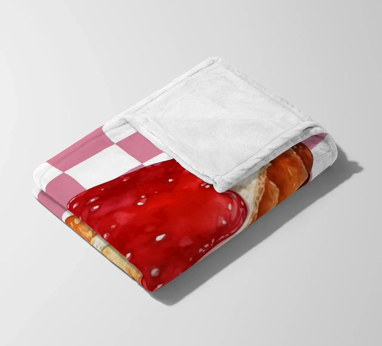 stack of three slices of toast Fleecedecke von ramosashop