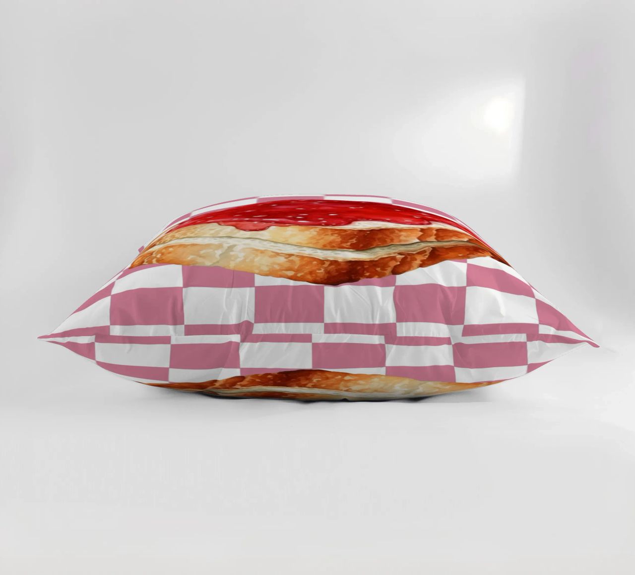 stack of three slices of toast cuscino da ramosashop