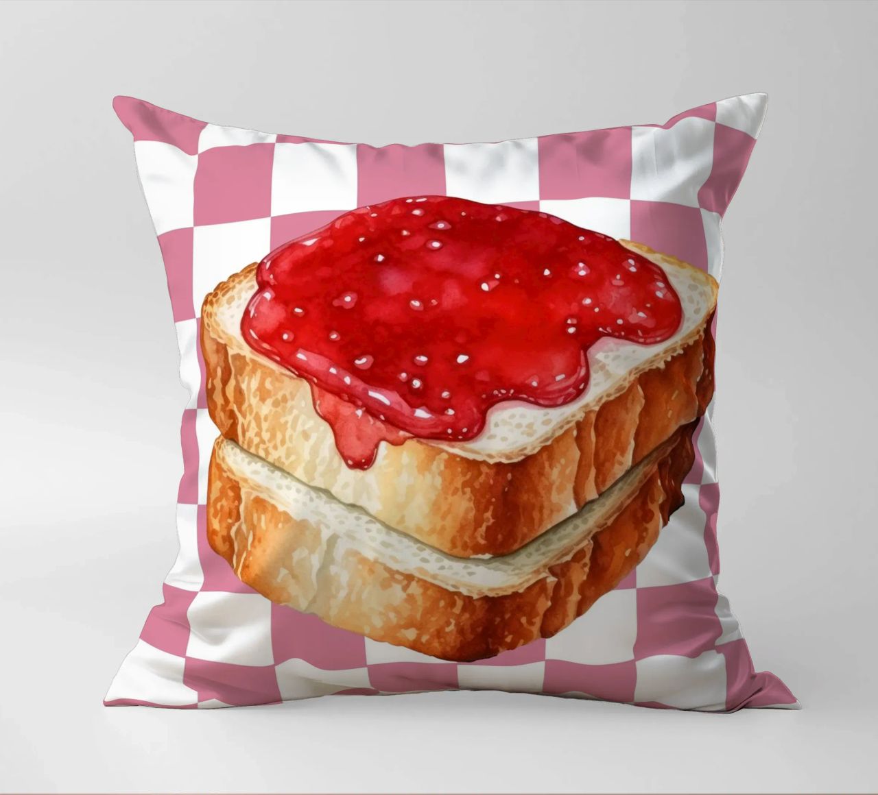 stack of three slices of toast cuscino da ramosashop