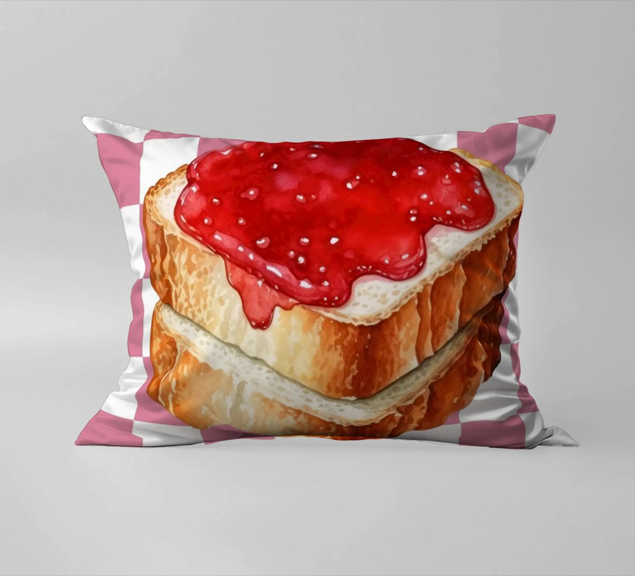 stack of three slices of toast cuscino da ramosashop