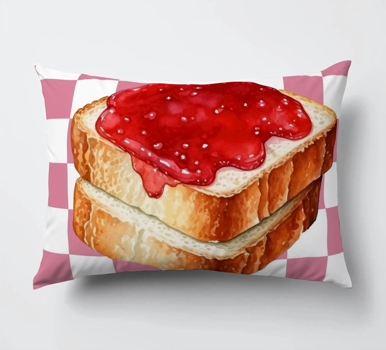 stack of three slices of toast cuscino da ramosashop
