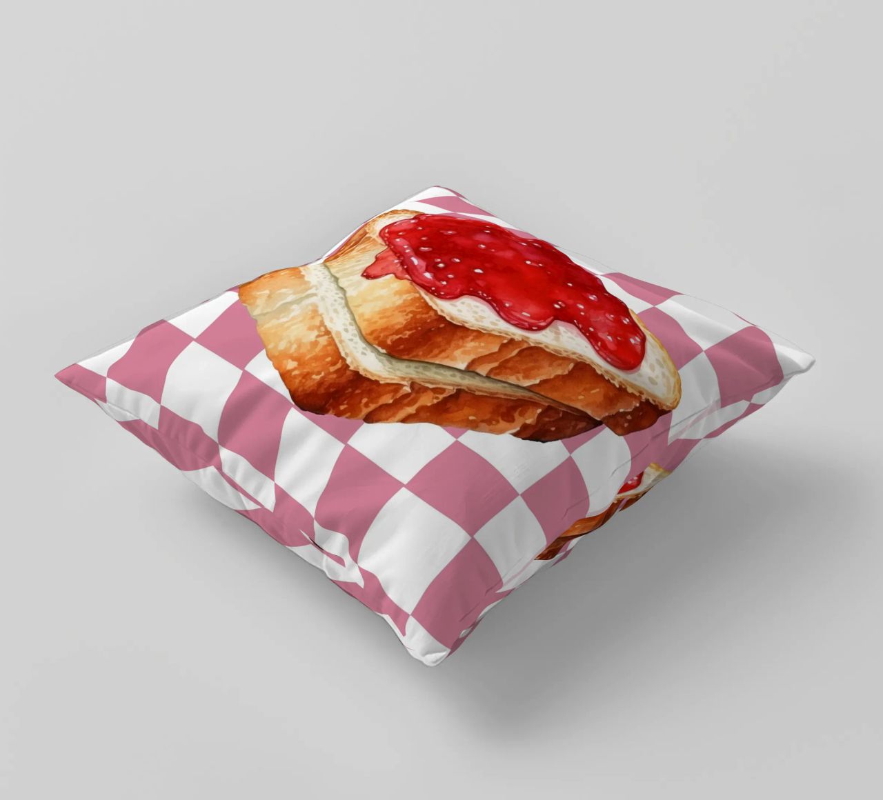 stack of three slices of toast cuscino da ramosashop