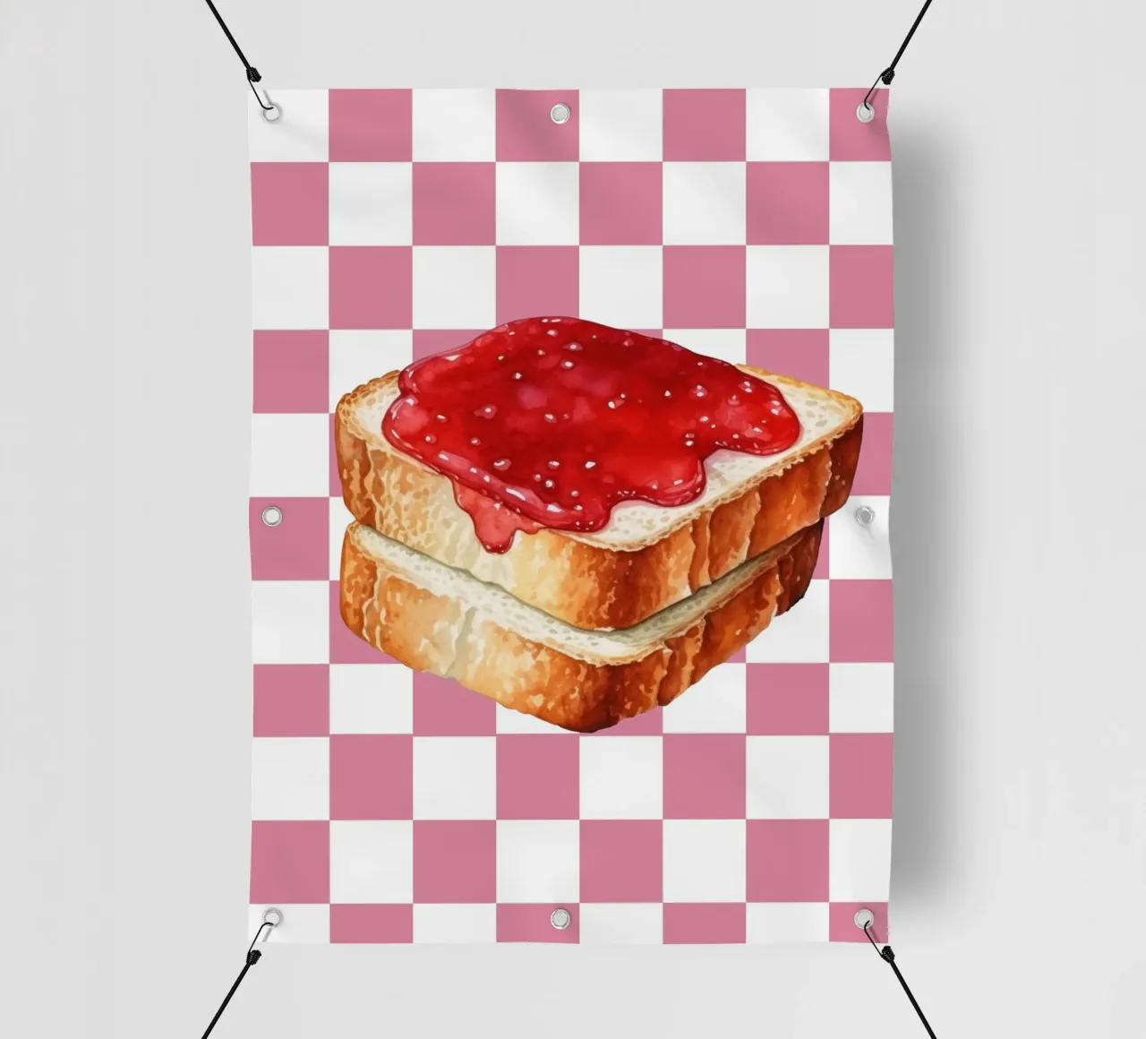 stack of three slices of toast PVC Plane von ramosashop