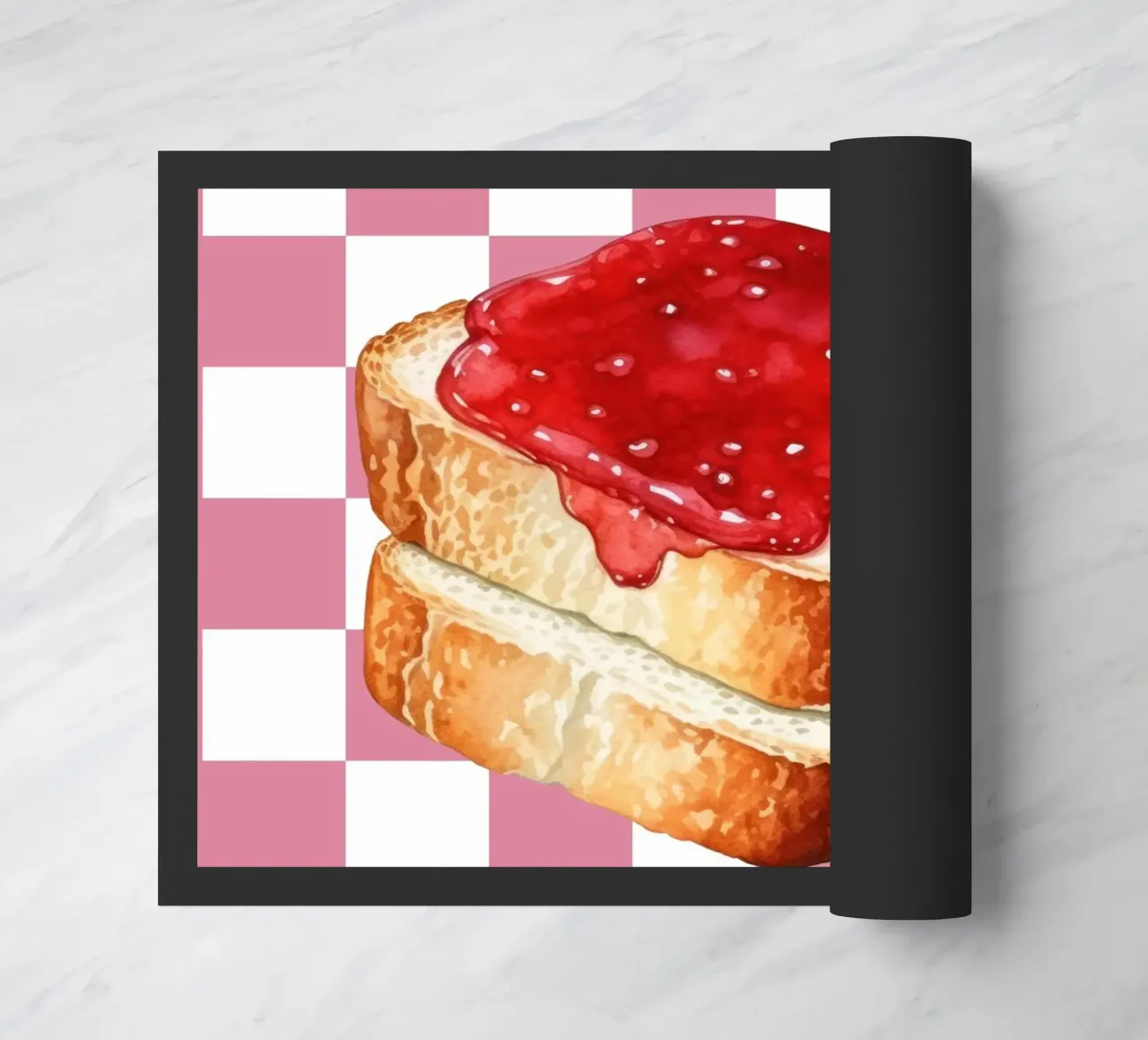 stack of three slices of toast paillasson de ramosashop