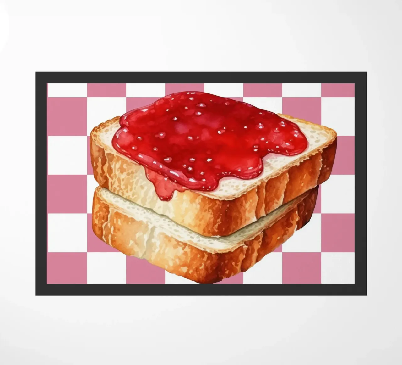 stack of three slices of toast paillasson de ramosashop