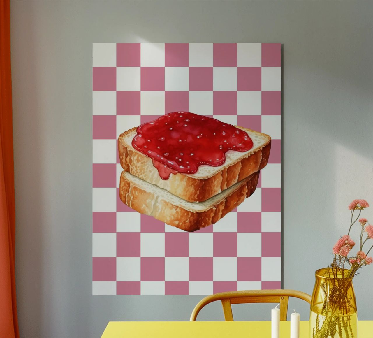 stack of three slices of toast alluminio dibond da ramosashop