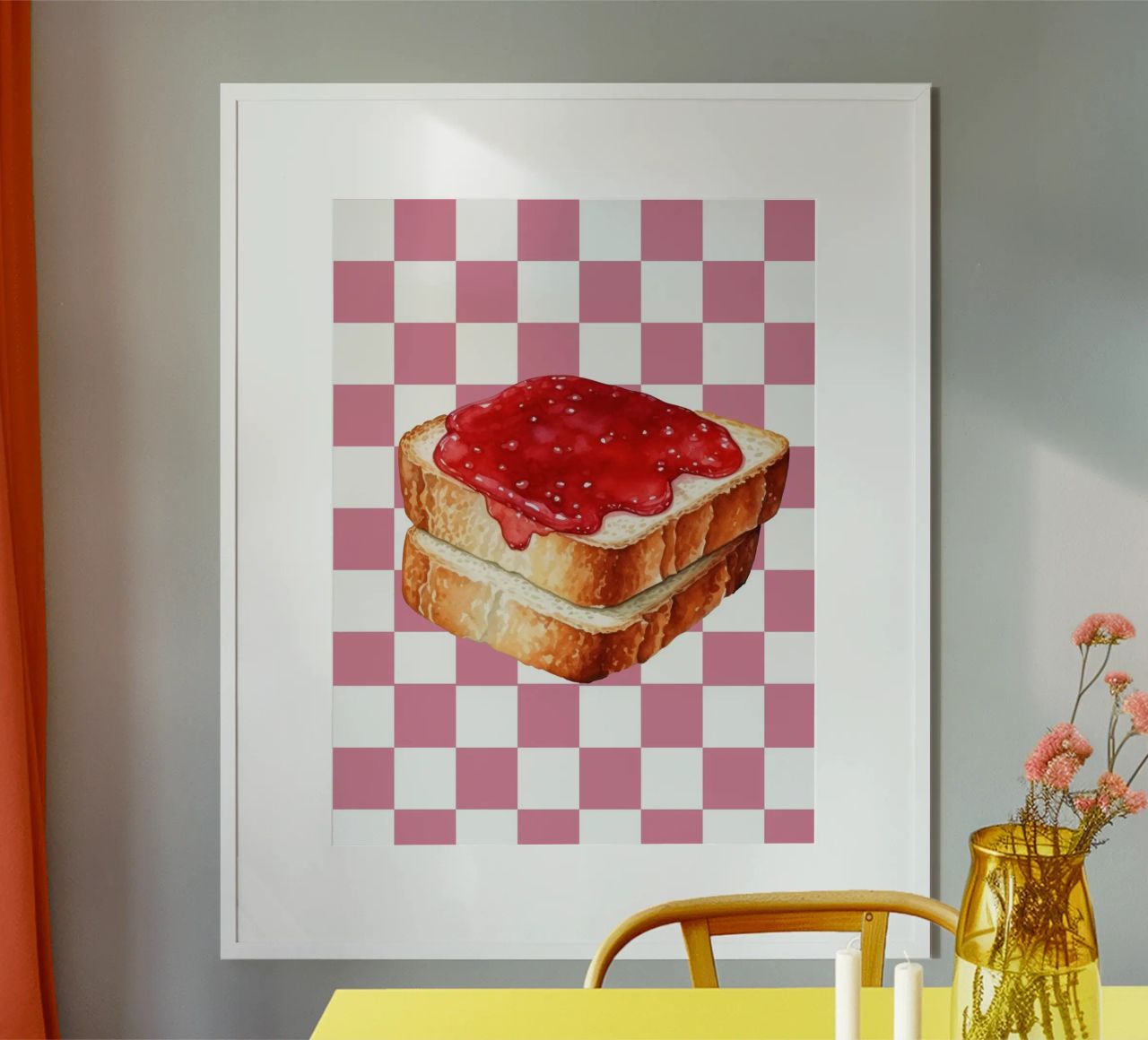 stack of three slices of toast poster da ramosashop