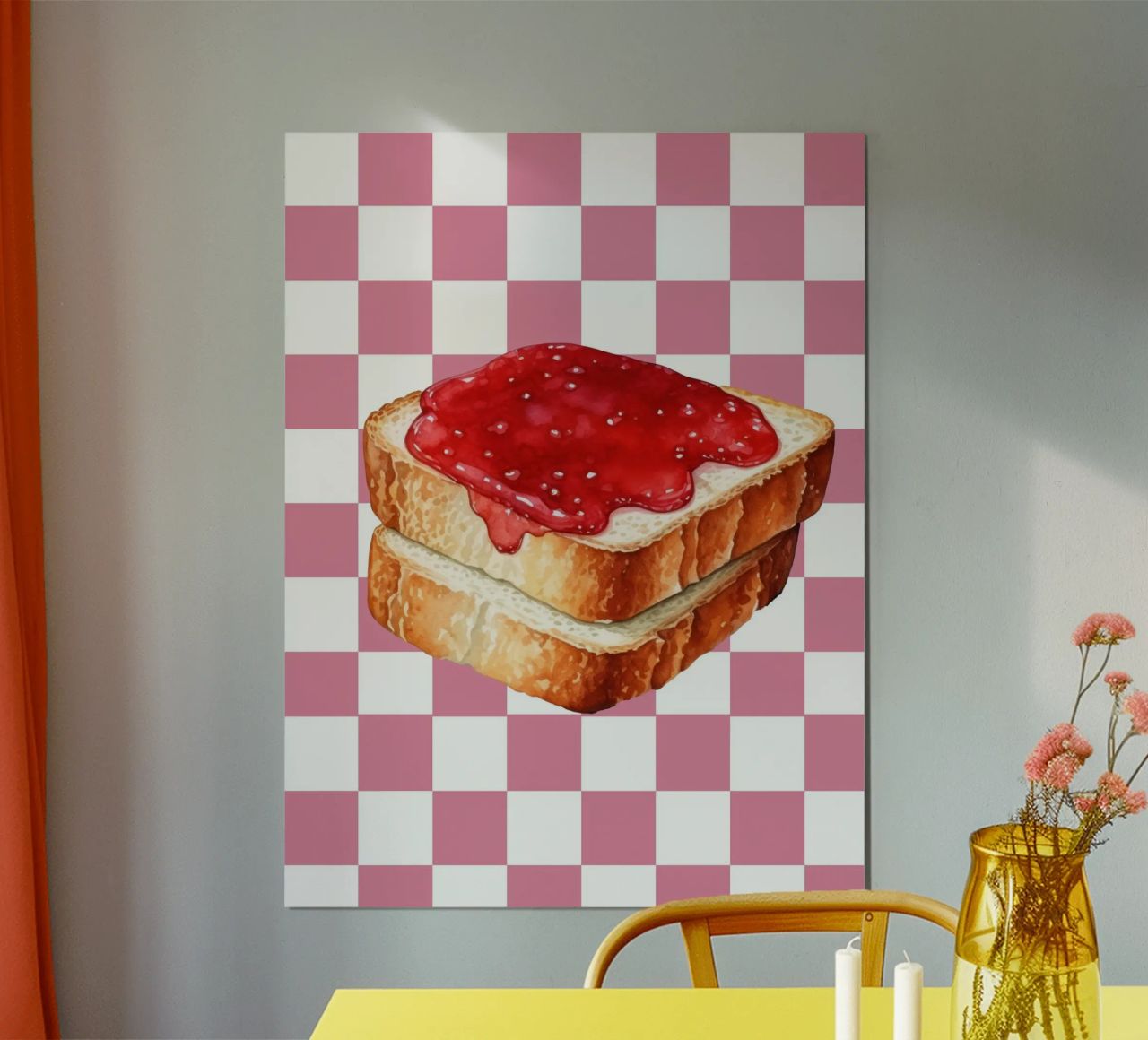stack of three slices of toast poster da ramosashop
