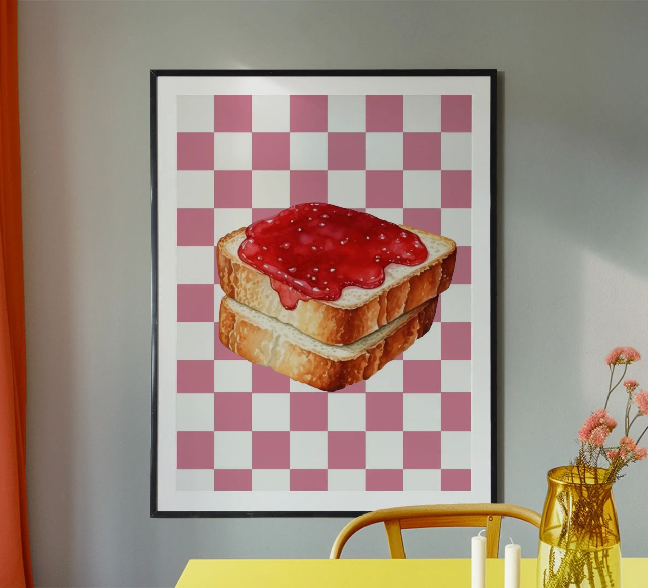 stack of three slices of toast poster da ramosashop