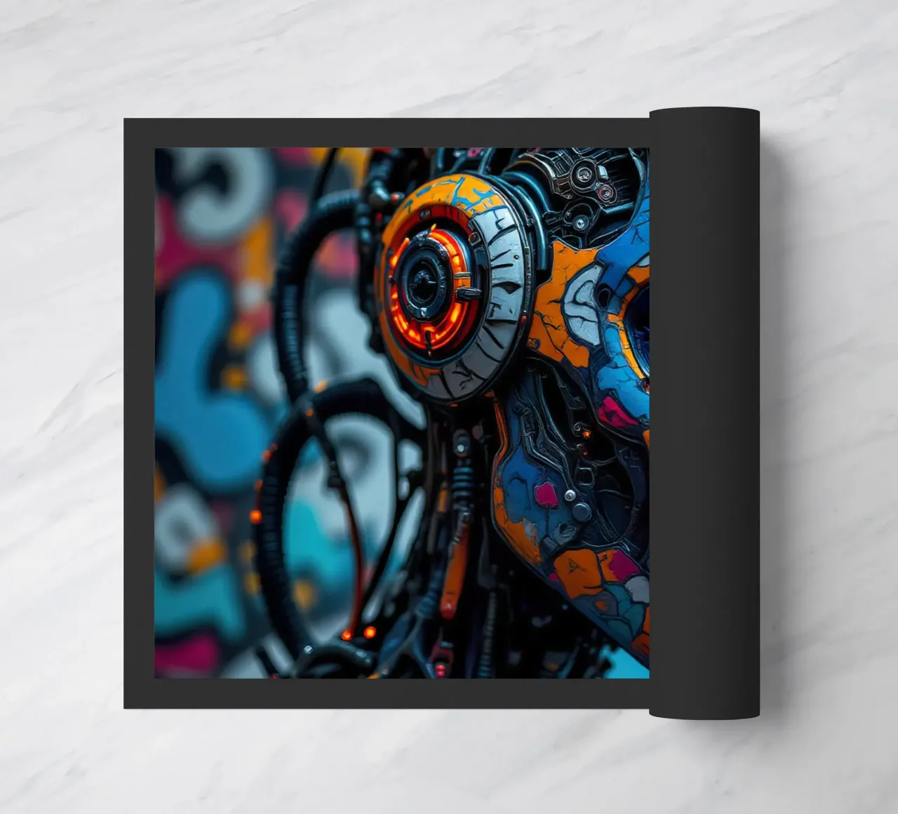 Robot cibernetico femminile zerbino da 🎁 NOBELART