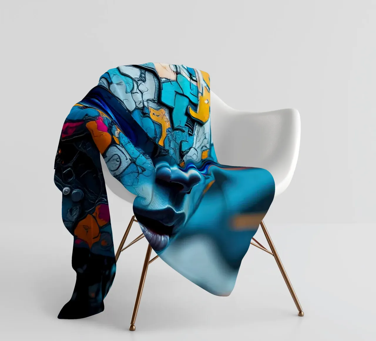 Robot cibernetico femminile coperta in pile da ARTVI-SHOP