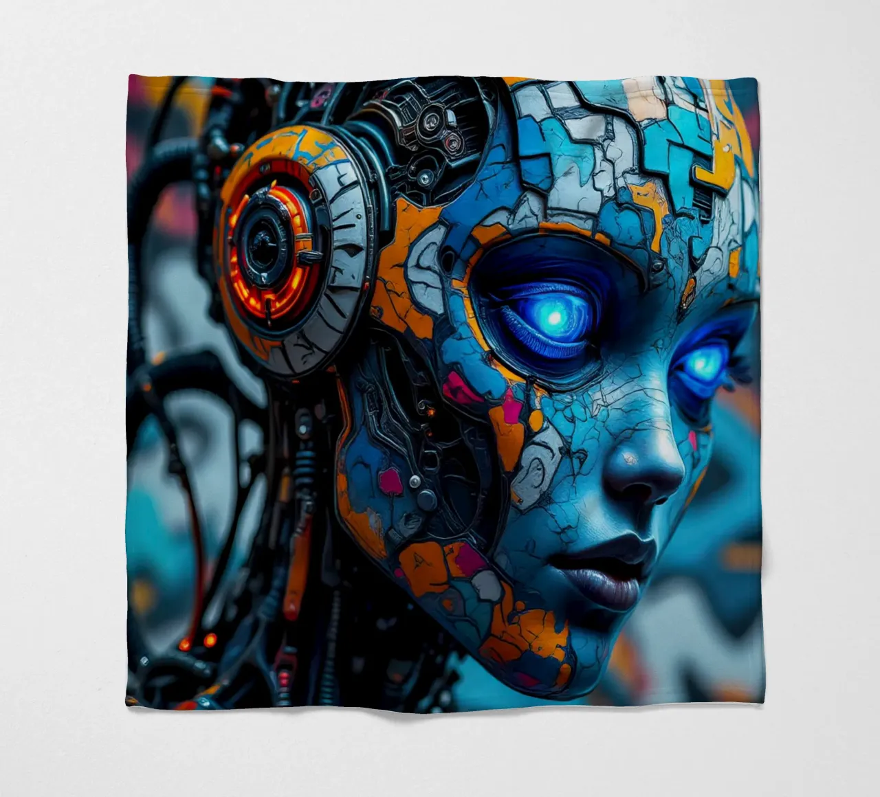 Robot cibernetico femminile coperta in pile da ARTVI-SHOP