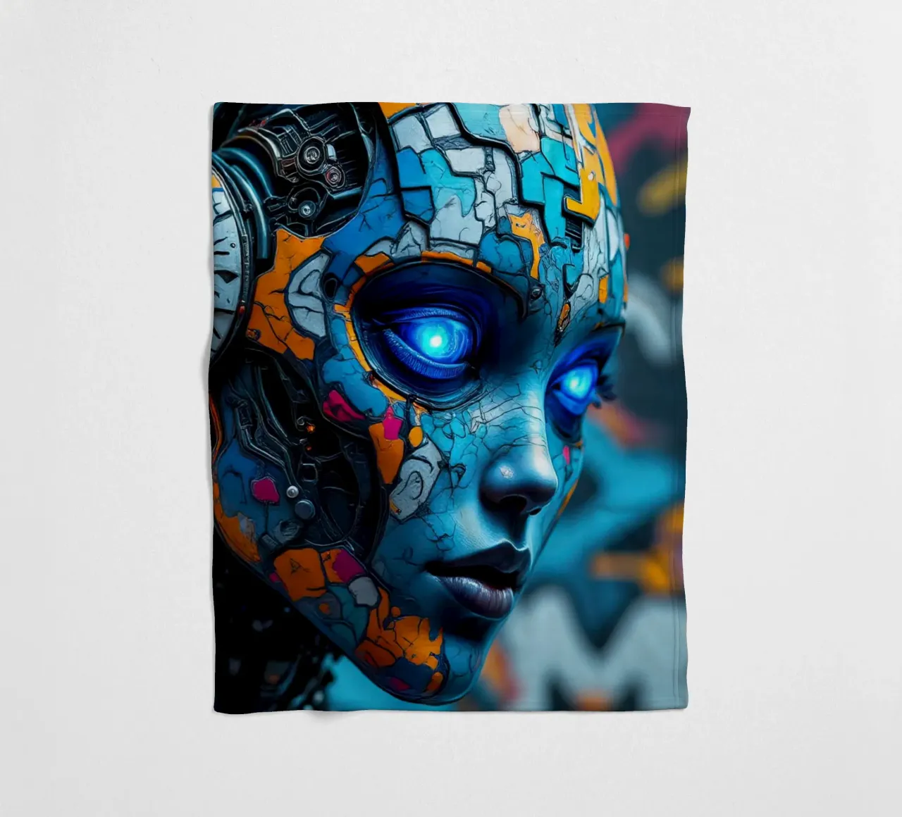 Robot cibernetico femminile coperta in pile da ARTVI-SHOP