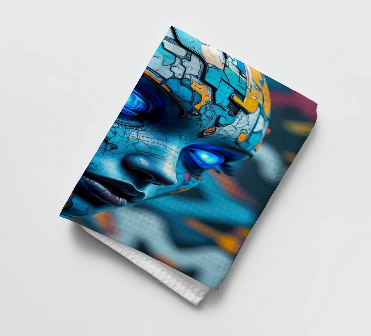 Robot cibernetico femminile canovaccio da cucina da 🎁 NOBELART