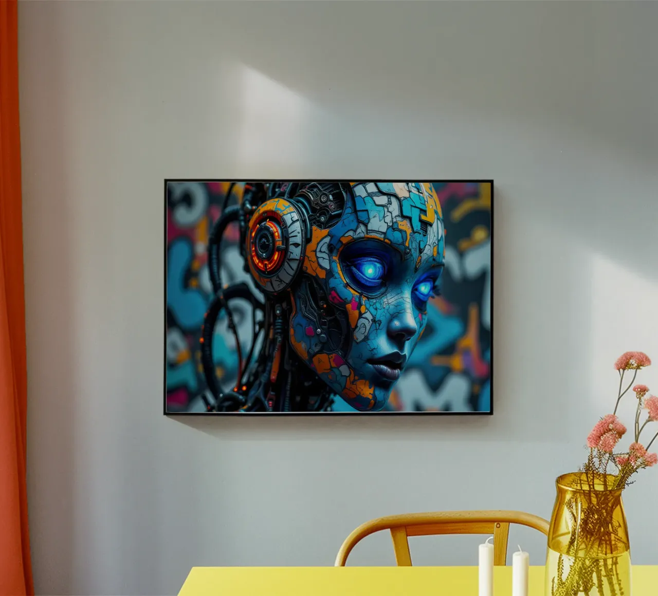 Robot cibernetico femminile plexiglass da 🎁 NOBELART