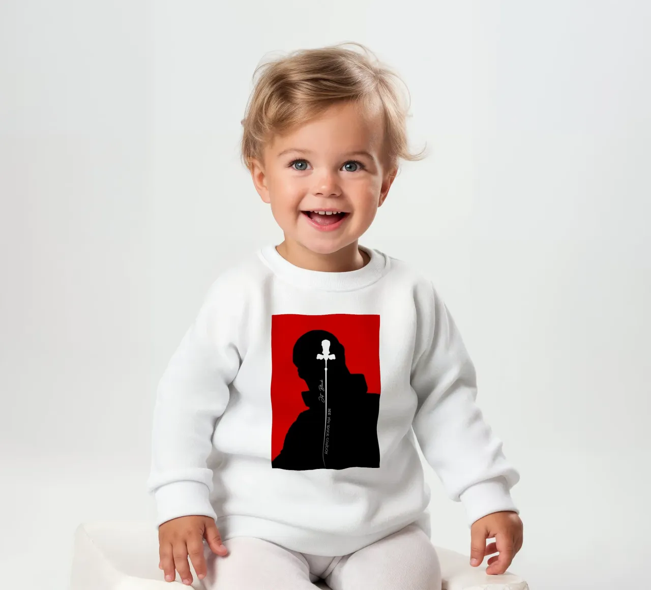 Jet Black felpa neonato da Neonartstudio