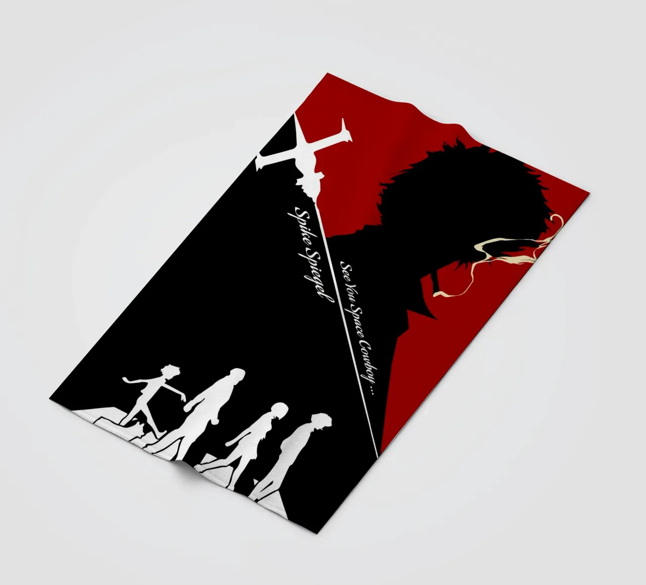 Spike Spiegel 1 coperta in pile da Neonartstudio