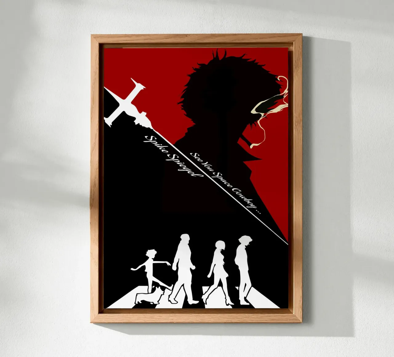 Spike Spiegel 1 alluminio dibond da Neonartstudio