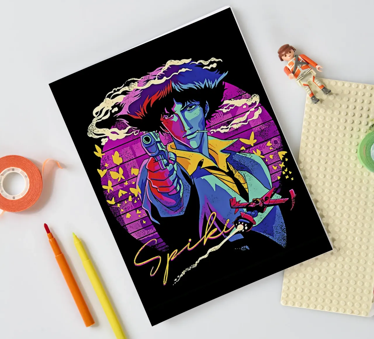 Spike Spiegel 3 Notizbuch von Neonartstudio