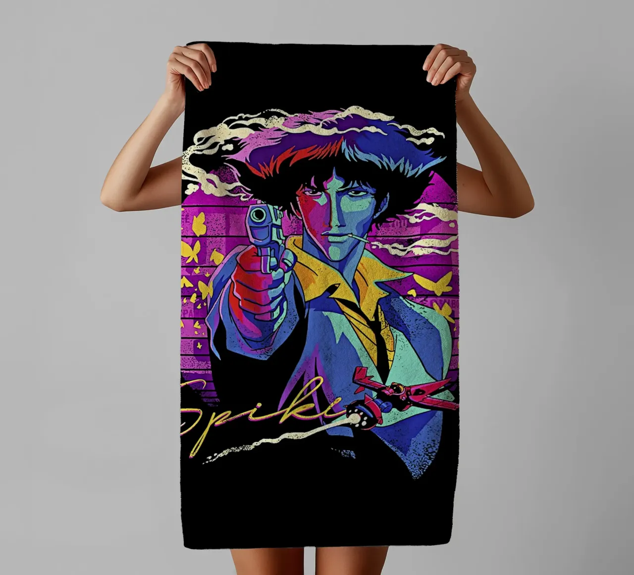 Spike Spiegel 3 asciugamano da bagno da Neonartstudio