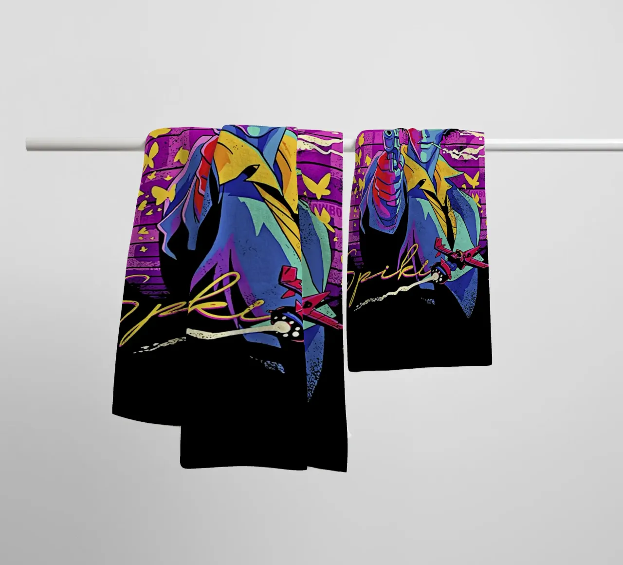 Spike Spiegel 3 asciugamano da bagno da Neonartstudio