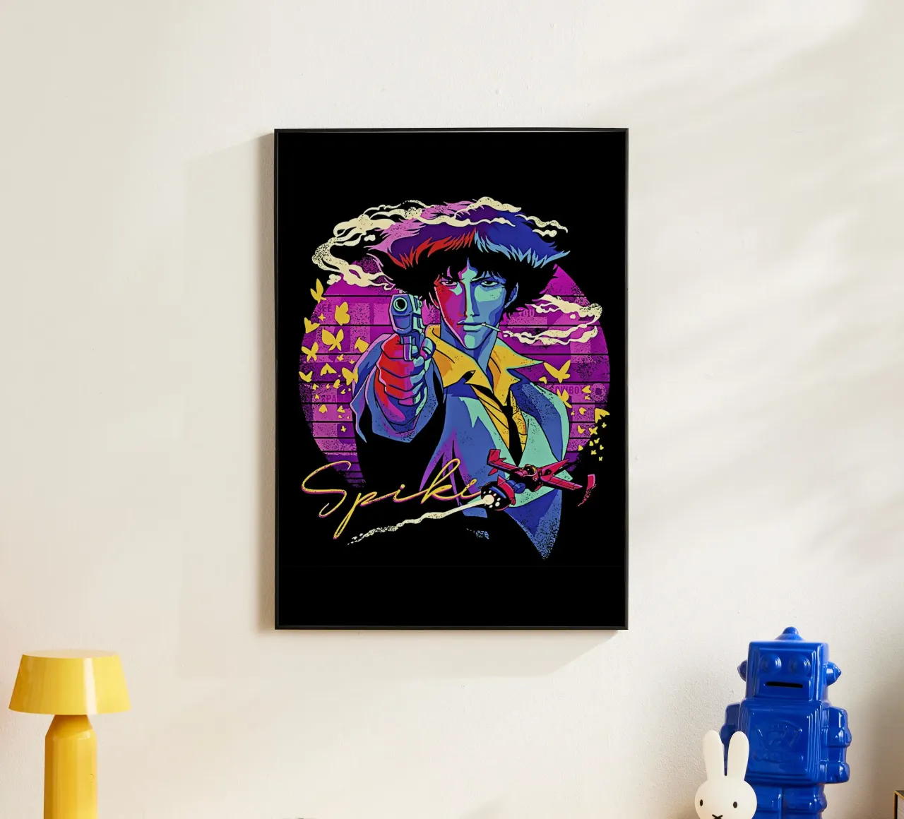 Spike Spiegel 3 alluminio dibond da Neonartstudio