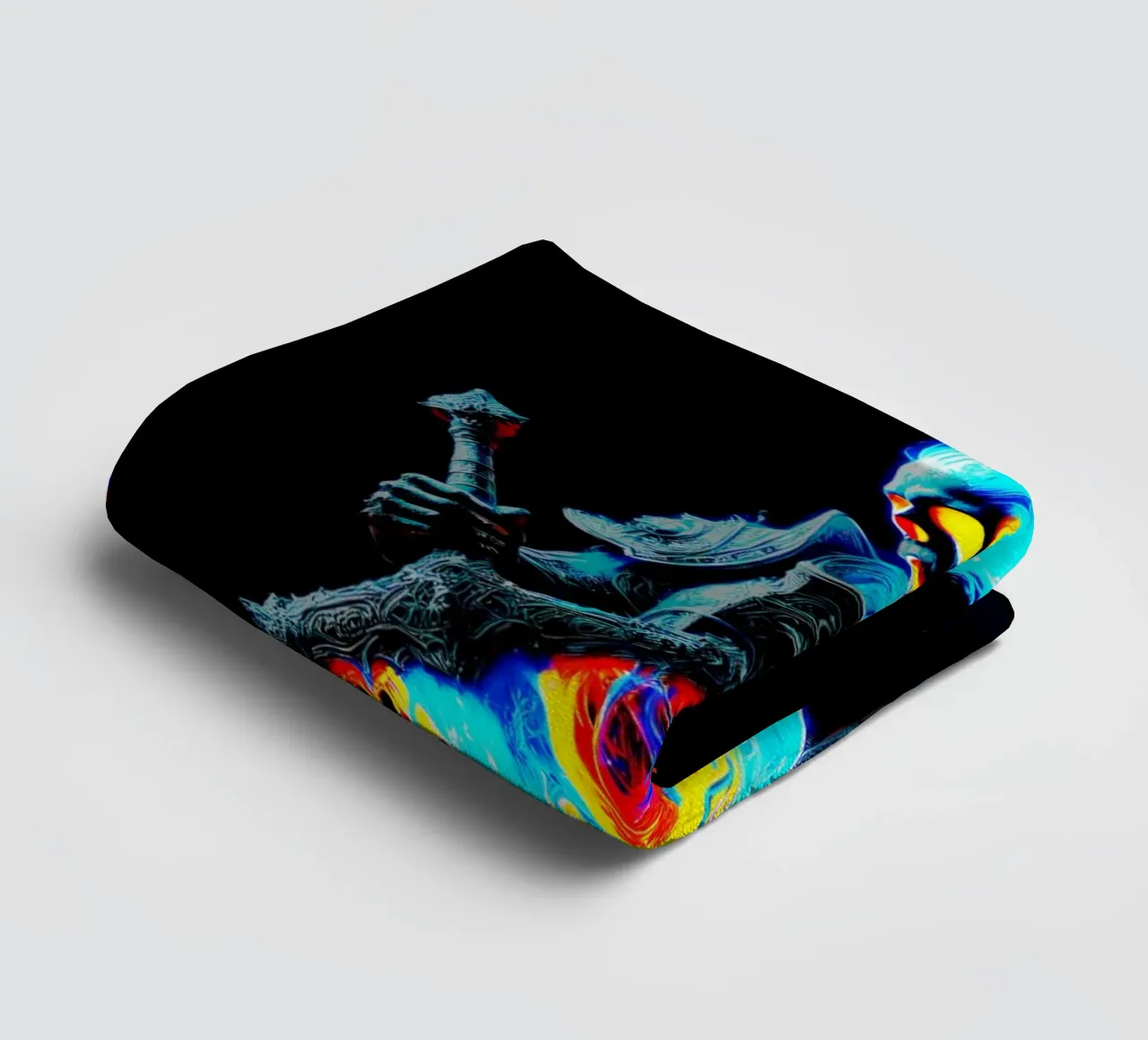 Ruimtewachter badhanddoek van Metallic Meltdown