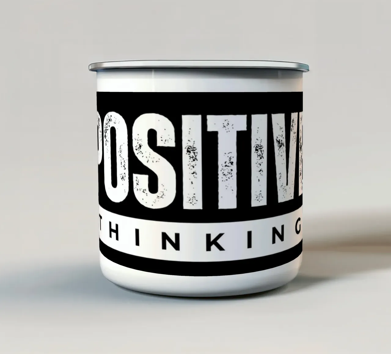 Positive Thinking Daily Motivational Quotes tazza in smalto da Dreamer10
