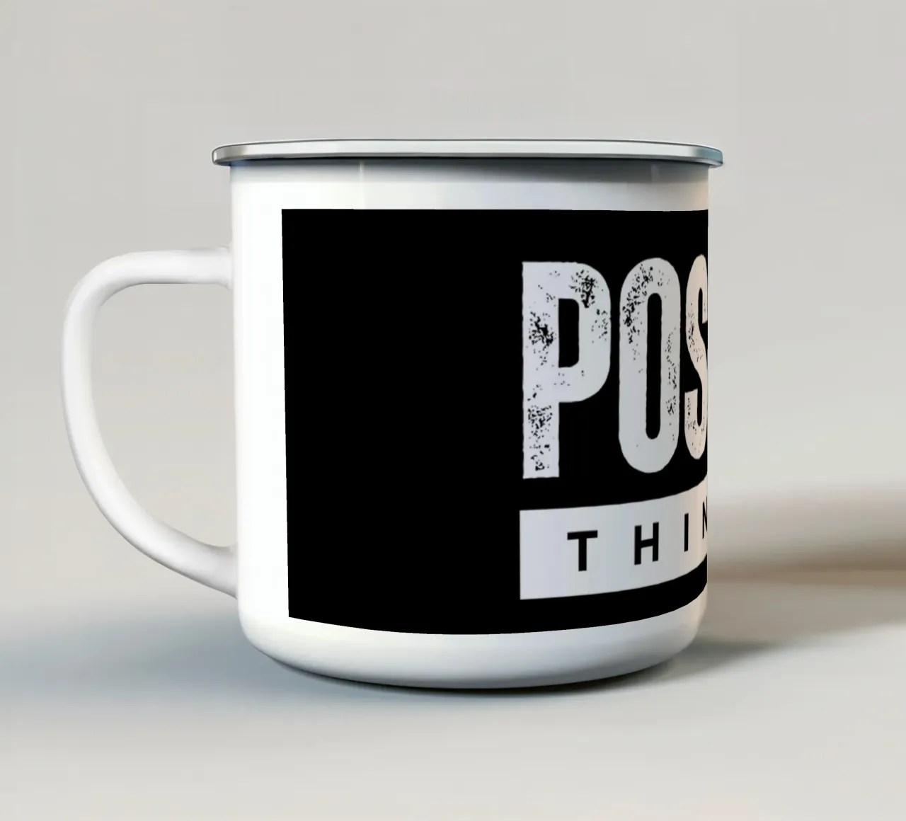 Positive Thinking Daily Motivational Quotes tazza in smalto da Dreamer10