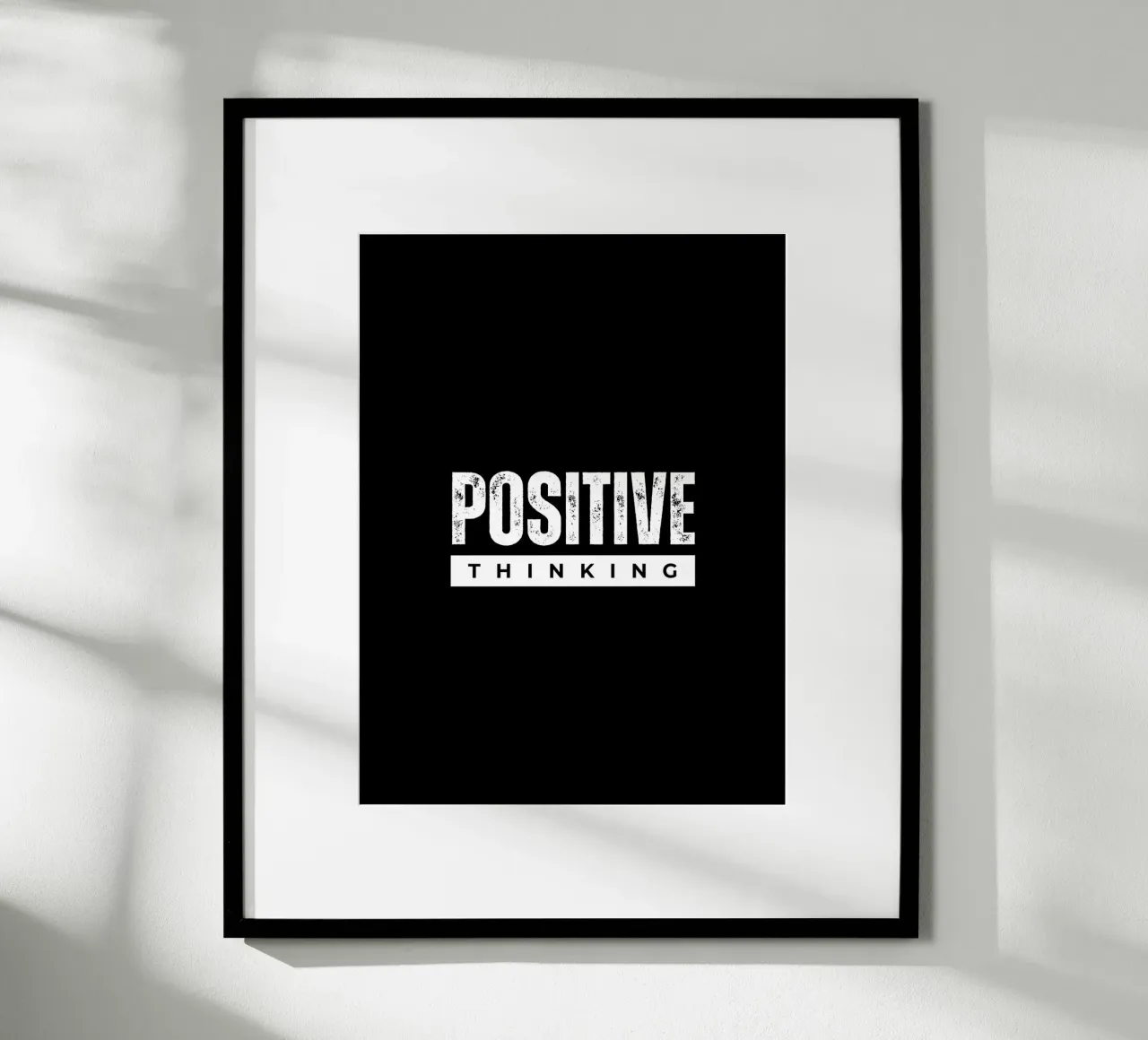 Positive Thinking Daily Motivational Quotes poster con telaio in alluminio da Dreamer10