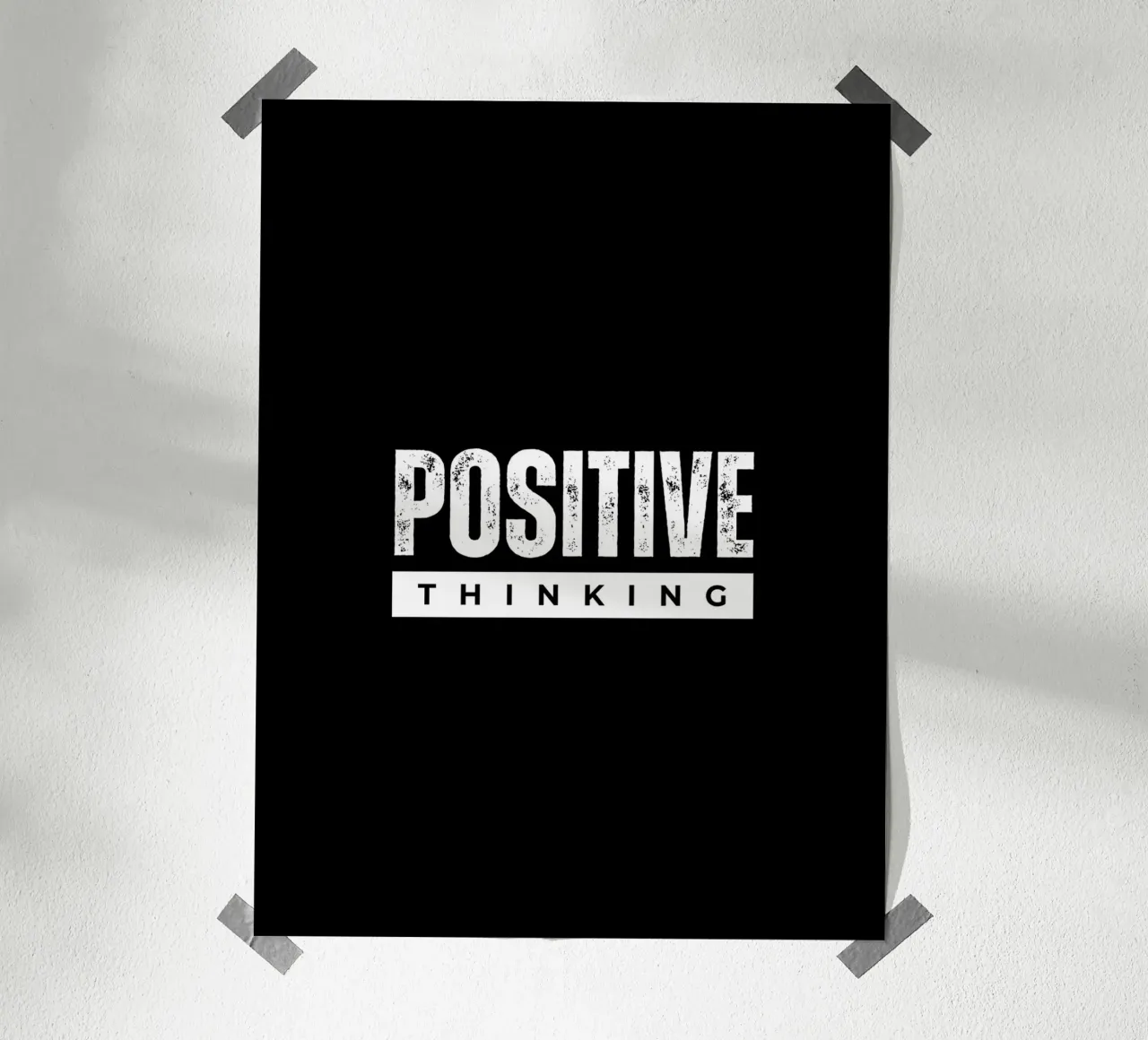 Positive Thinking Daily Motivational Quotes poster con telaio in alluminio da Dreamer10