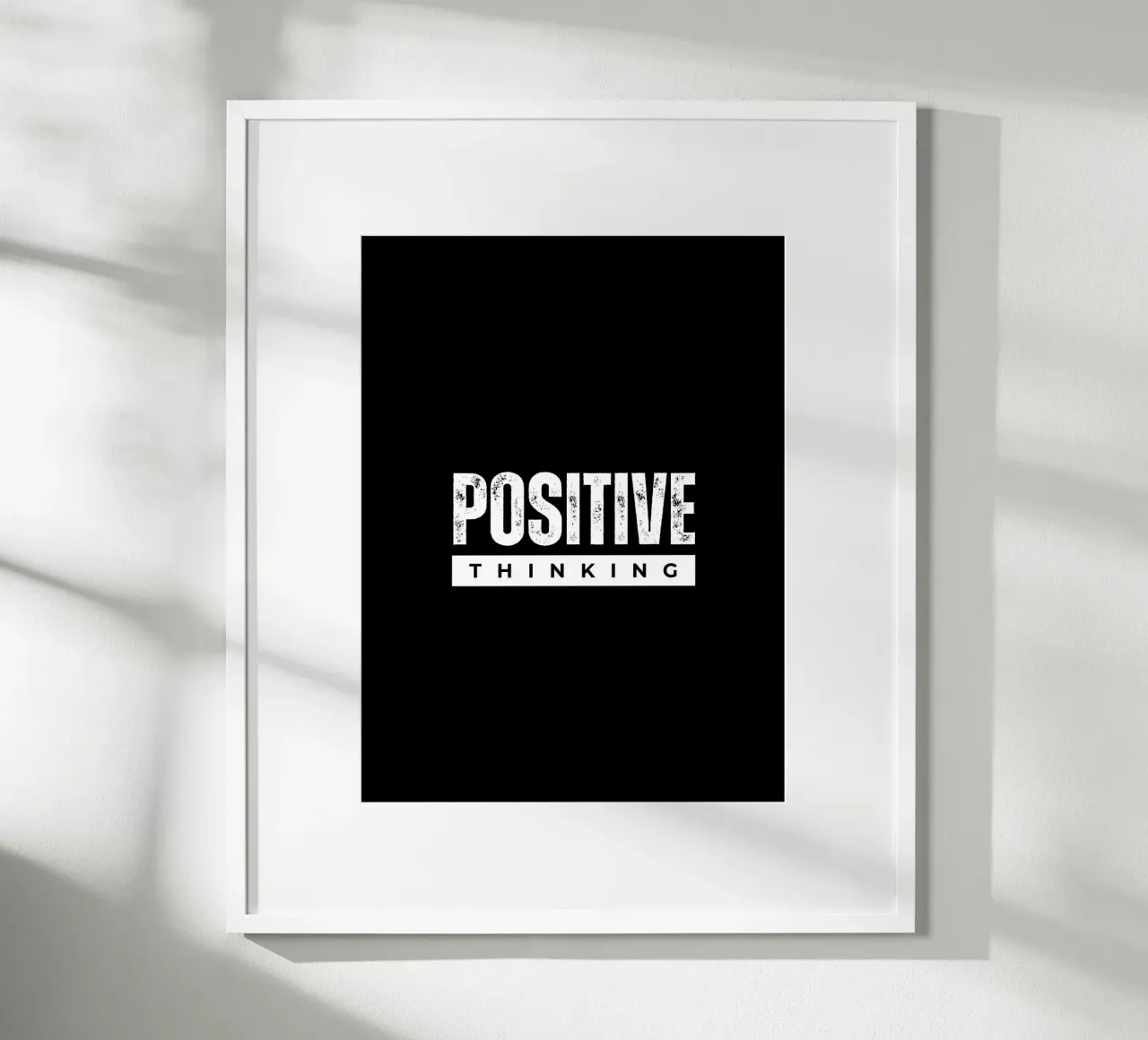 Positive Thinking Daily Motivational Quotes poster con telaio in alluminio da Dreamer10