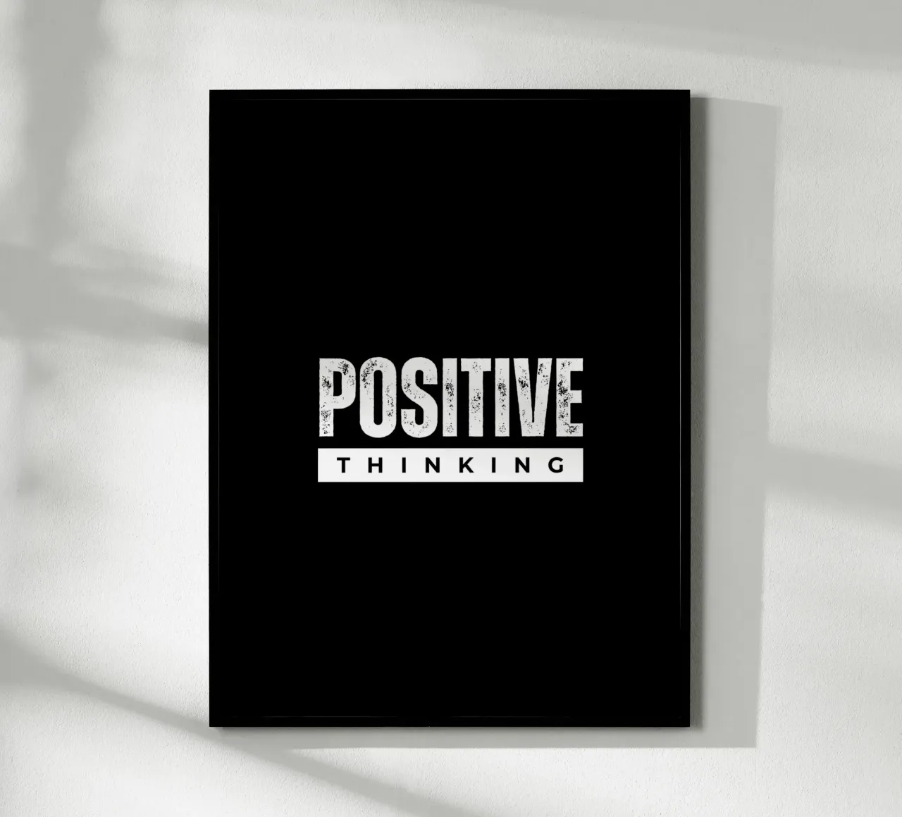Positive Thinking Daily Motivational Quotes poster con telaio in alluminio da Dreamer10