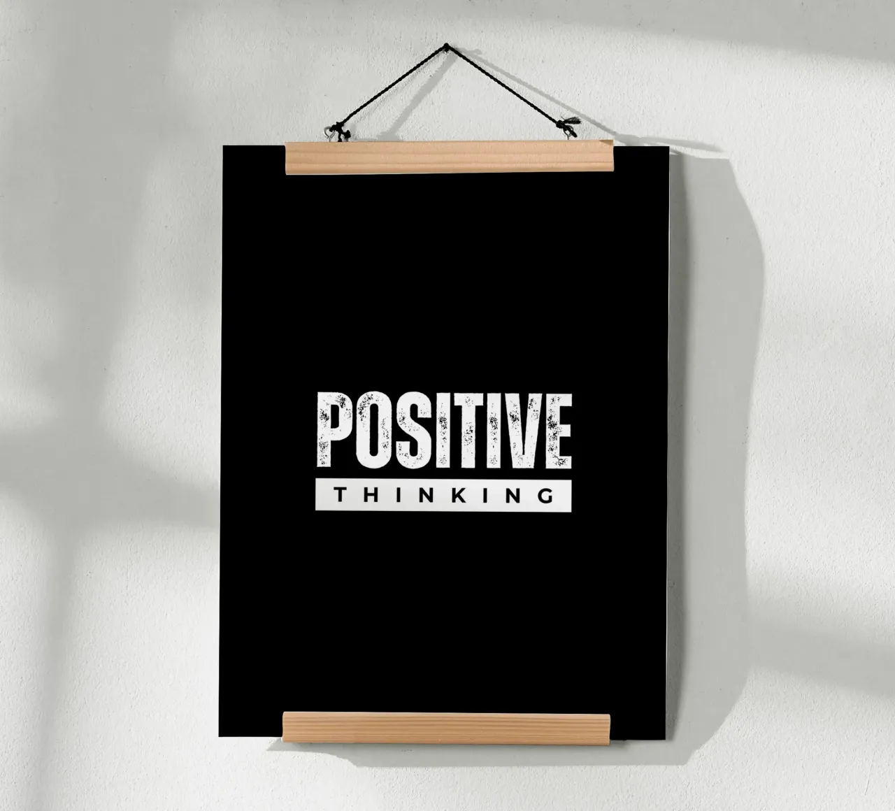 Positive Thinking Daily Motivational Quotes poster con telaio in alluminio da Dreamer10