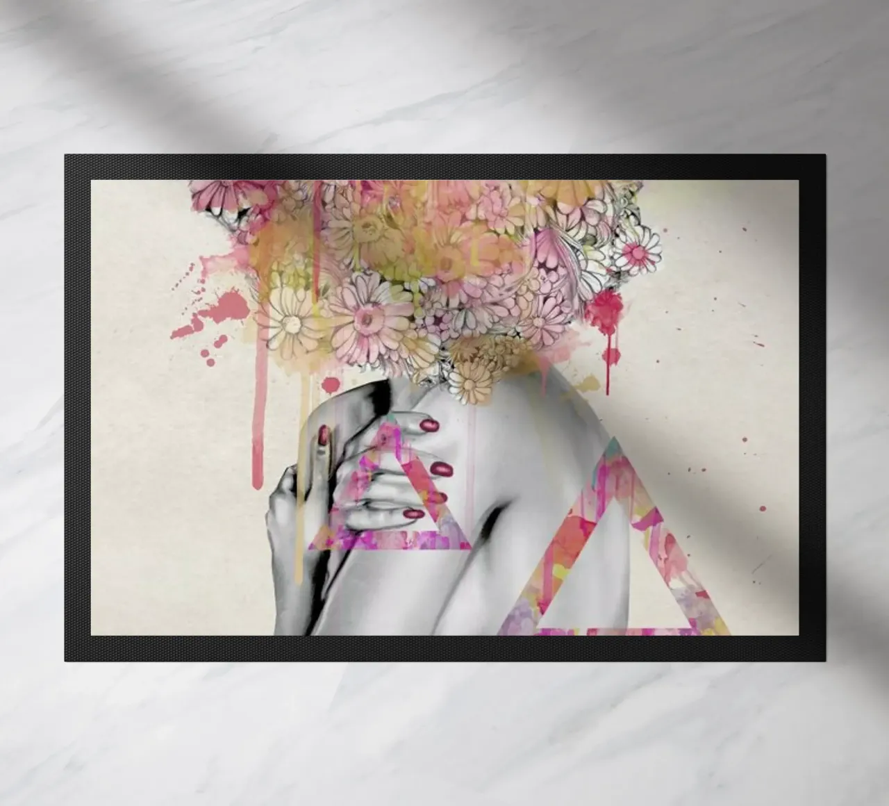 Delicate Flower deurmat van Nettsch