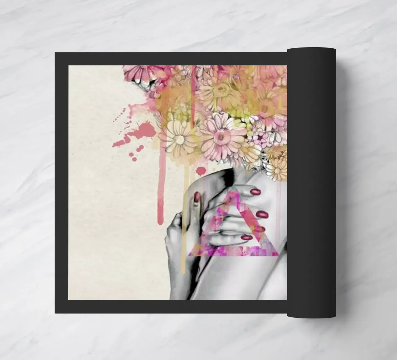 Delicate Flower deurmat van Nettsch