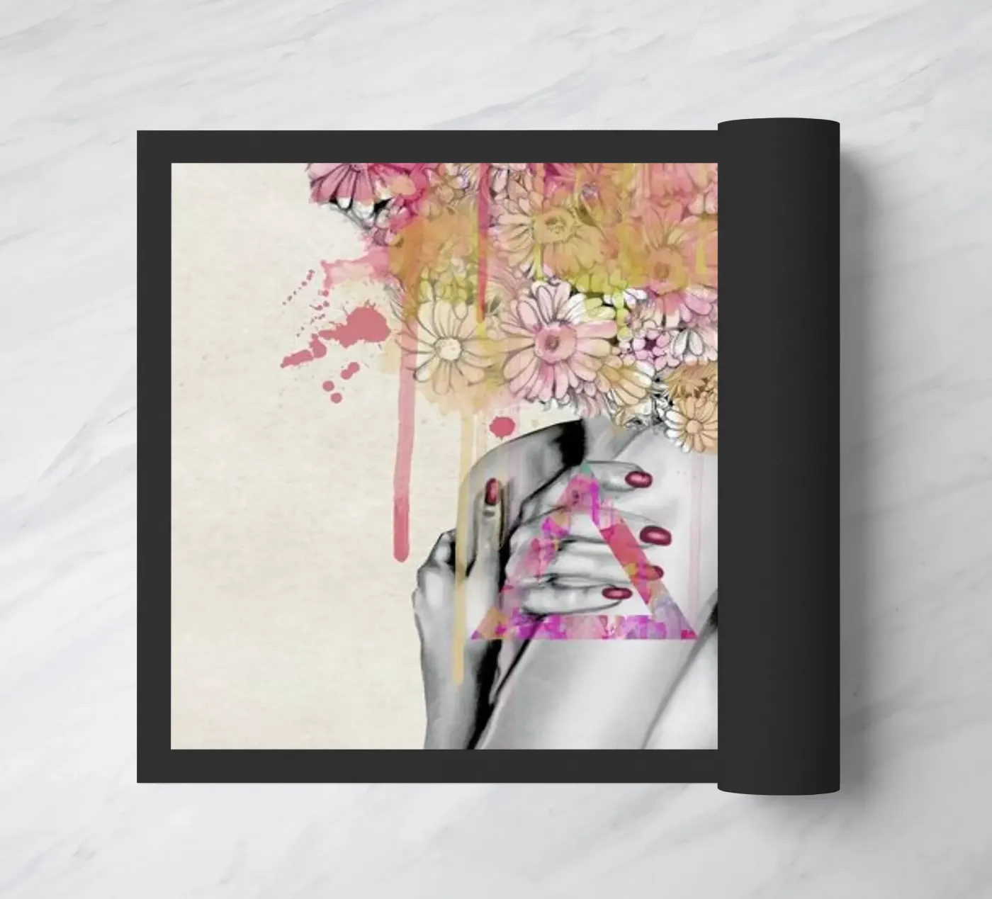 Delicate Flower doormat by Nettsch