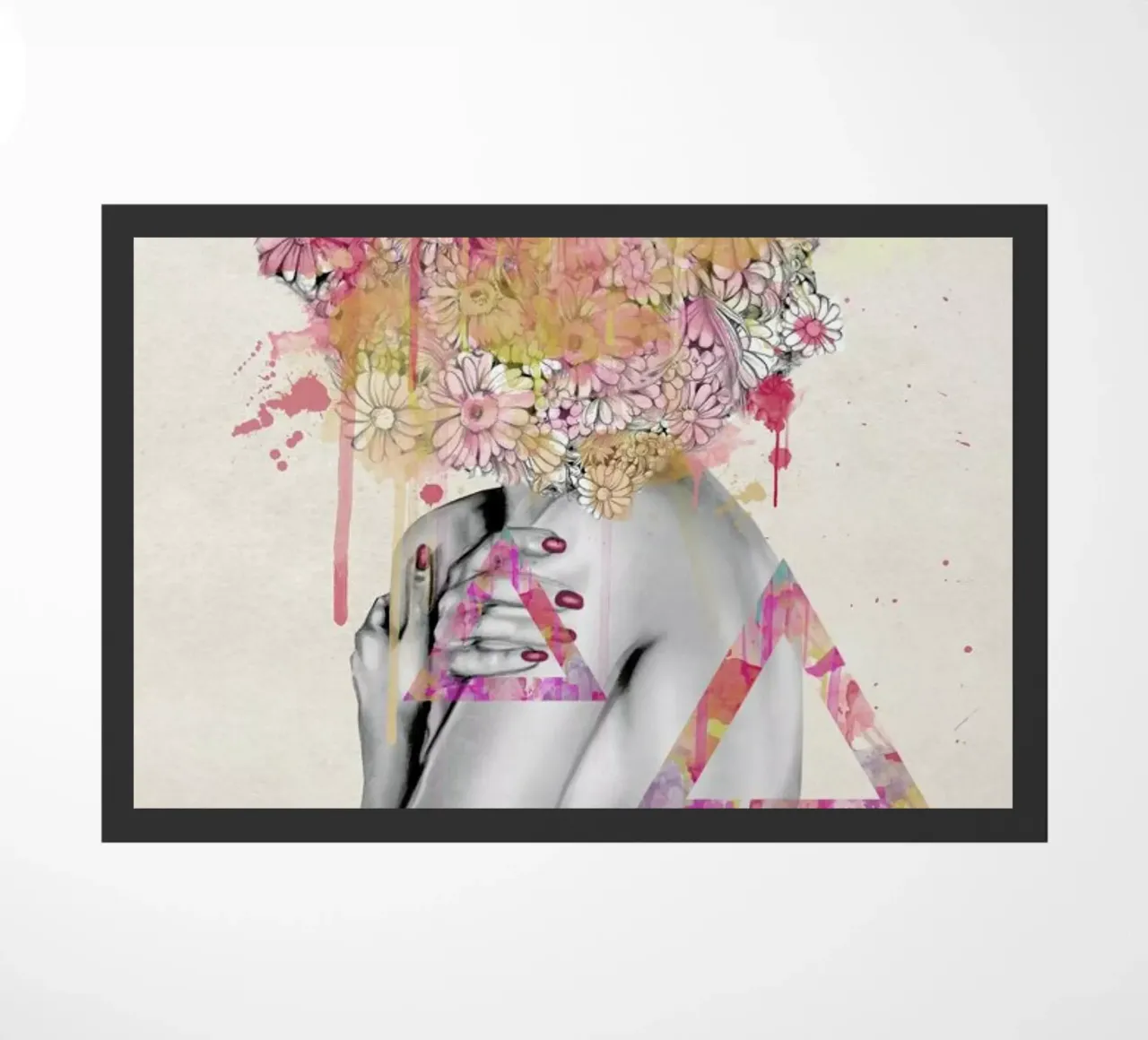 Delicate Flower deurmat van Nettsch