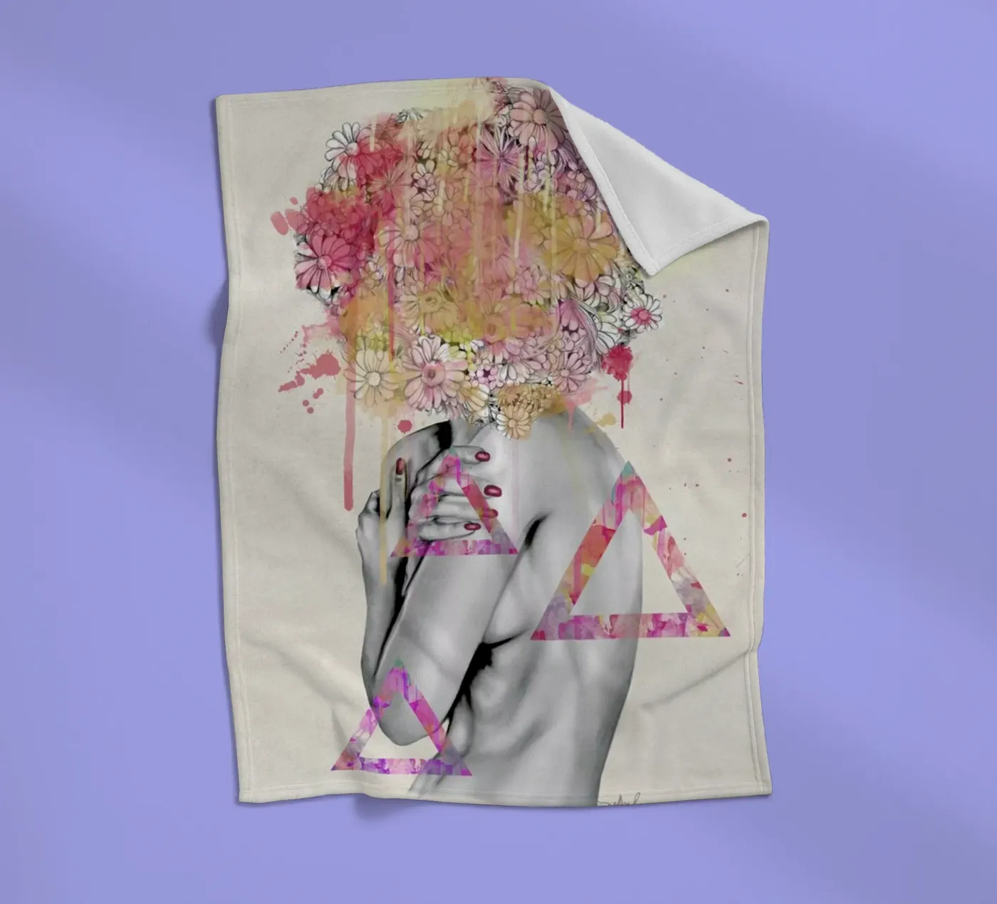 Delicate Flower Fleecedecke von Nettsch