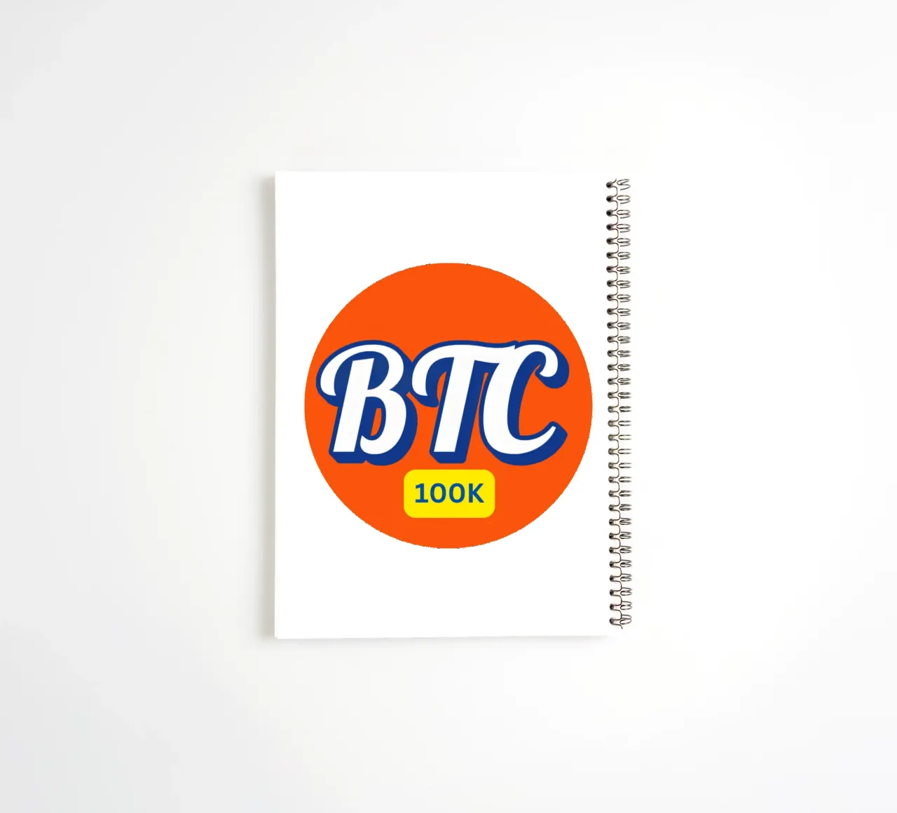 BTC_Orange_100K spiral notebook by Crypto_Jungle