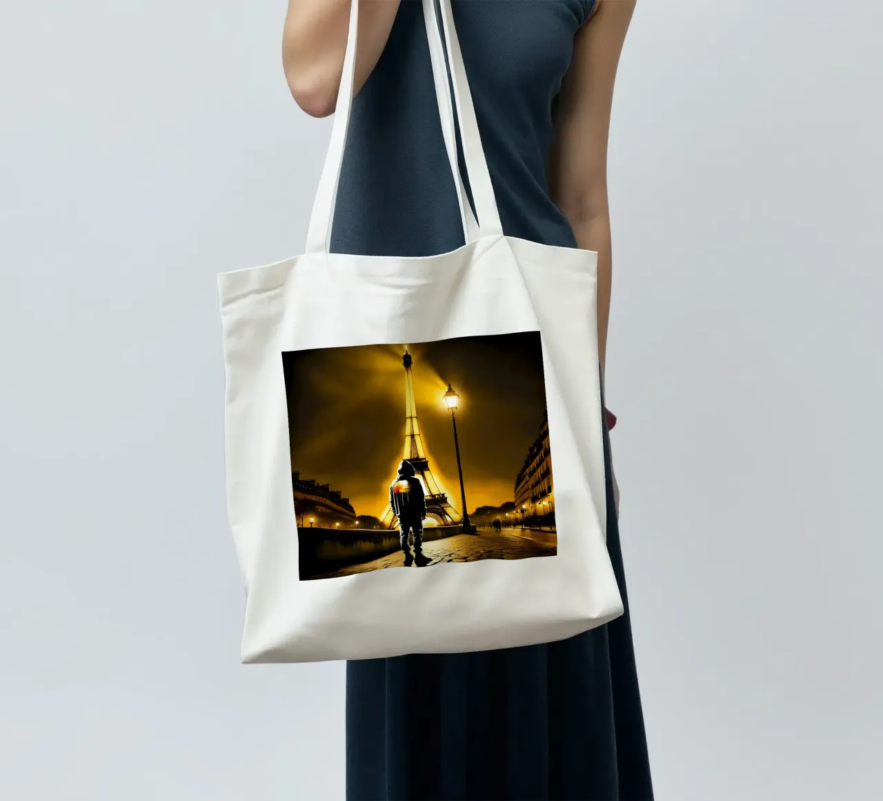 PARIGI, LA MAGNIFICA borsa in juta da Art Digital Visuel